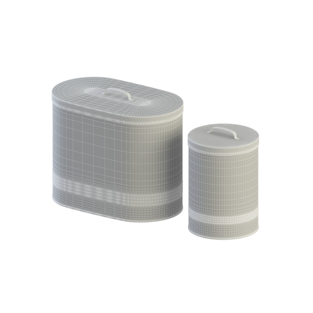 Kitchen Canister Jars 3D Model – Low Poly PBR Asset, FBX Format