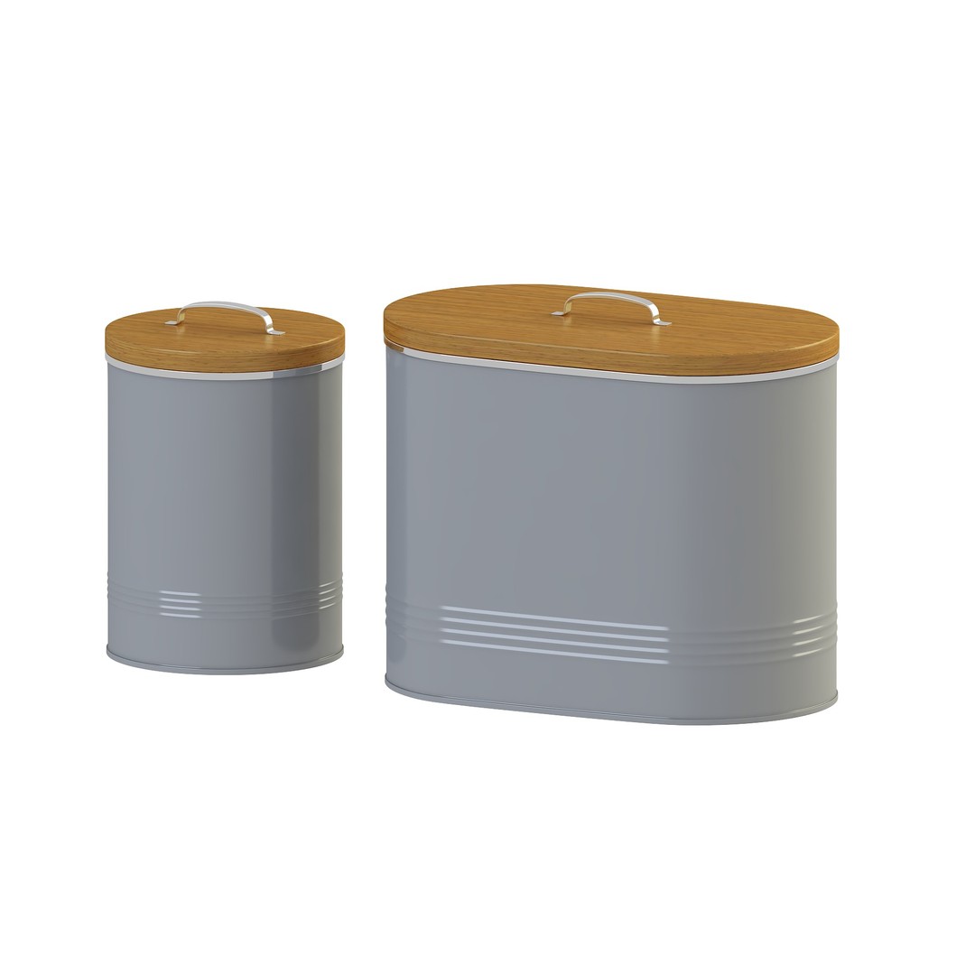 Kitchen Canister Jars 3D Model – Low Poly PBR Asset, FBX Format - View 6