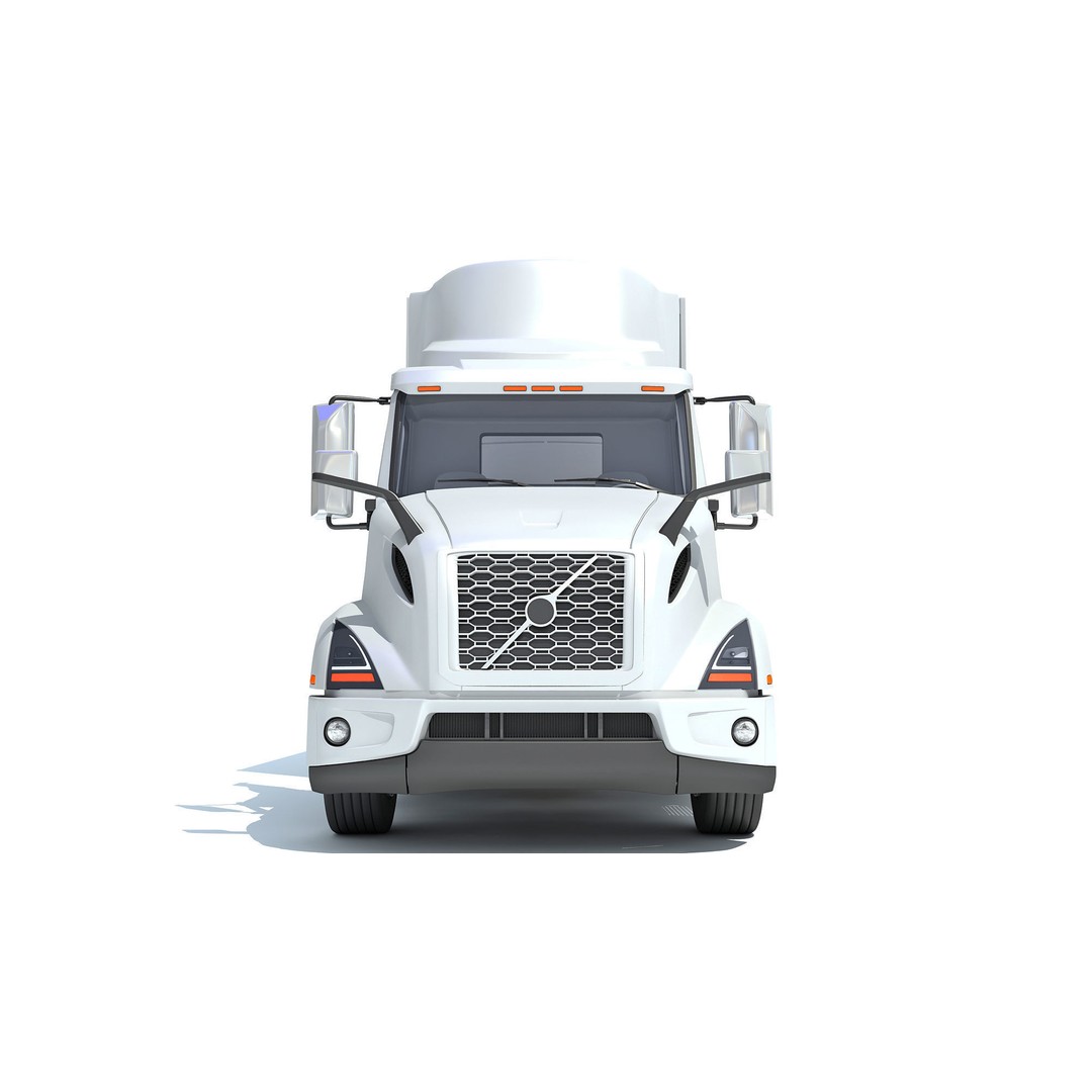 Semi Truck 3D Model – High Detail Refrigerated Trailer, FBX & OBJ - View 12