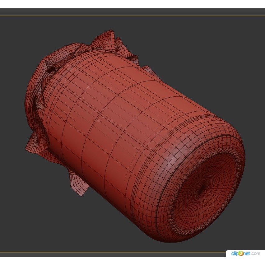 Jar of Raspberry Jam 3D Model – High Poly PBR Asset, FBX, OBJ - View 10