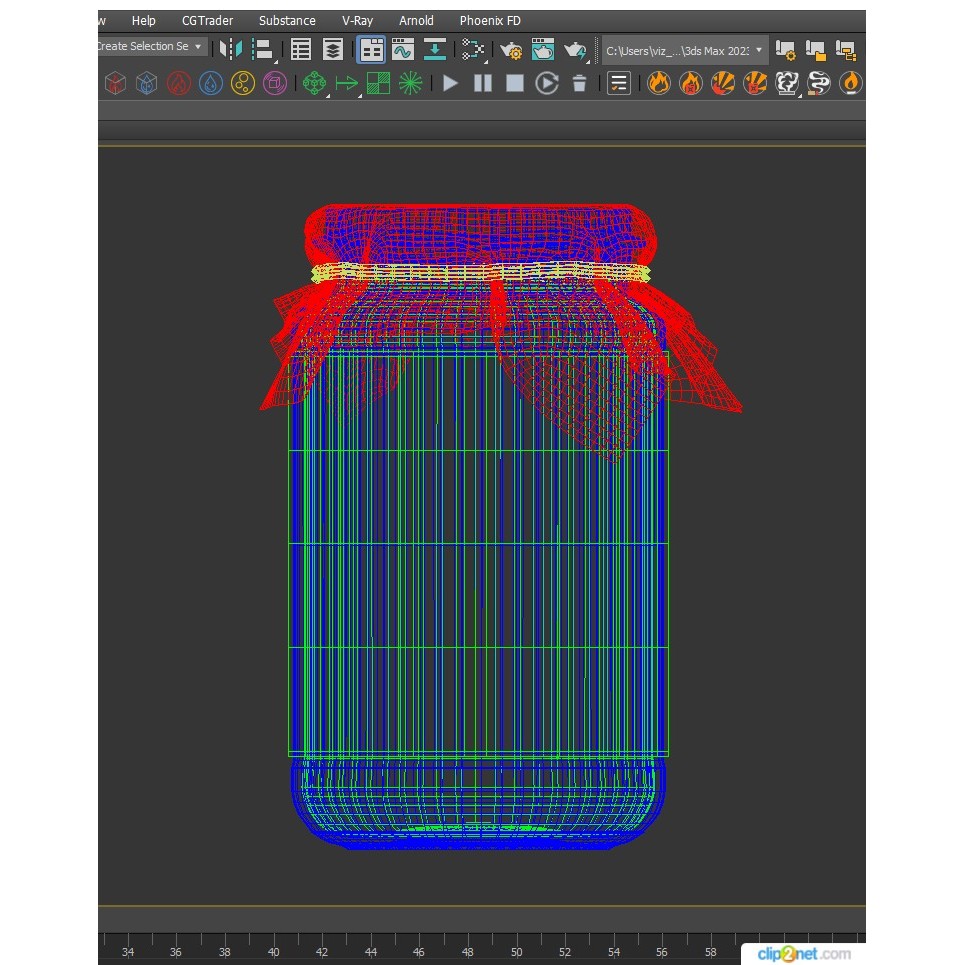Jar of Raspberry Jam 3D Model – High Poly PBR Asset, FBX, OBJ - View 9