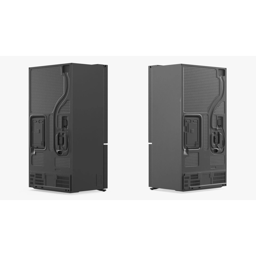 Samsung Family Refrigerator 3D Model – Black French Door Appliance with Water Filter - View 7