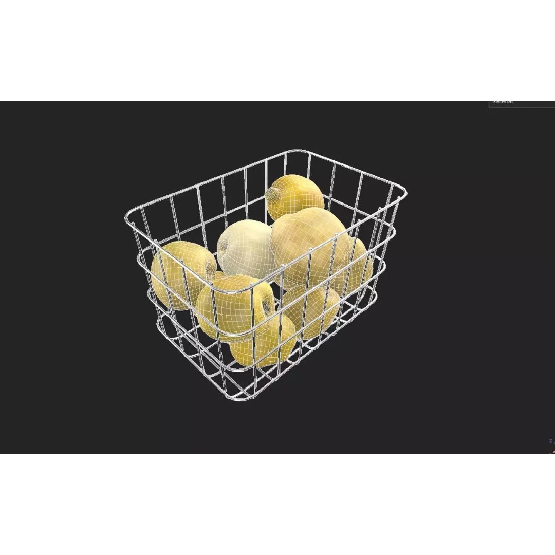 Quince 3D Model – Low Poly Game Asset, FBX, PBR Textures