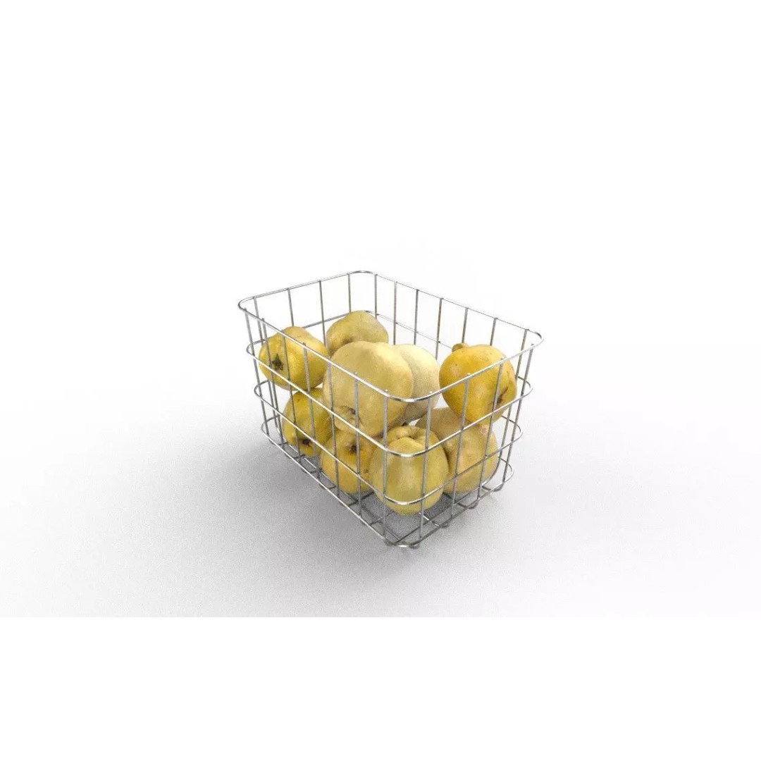 Quince 3D Model – Low Poly Game Asset, FBX, PBR Textures - View 2