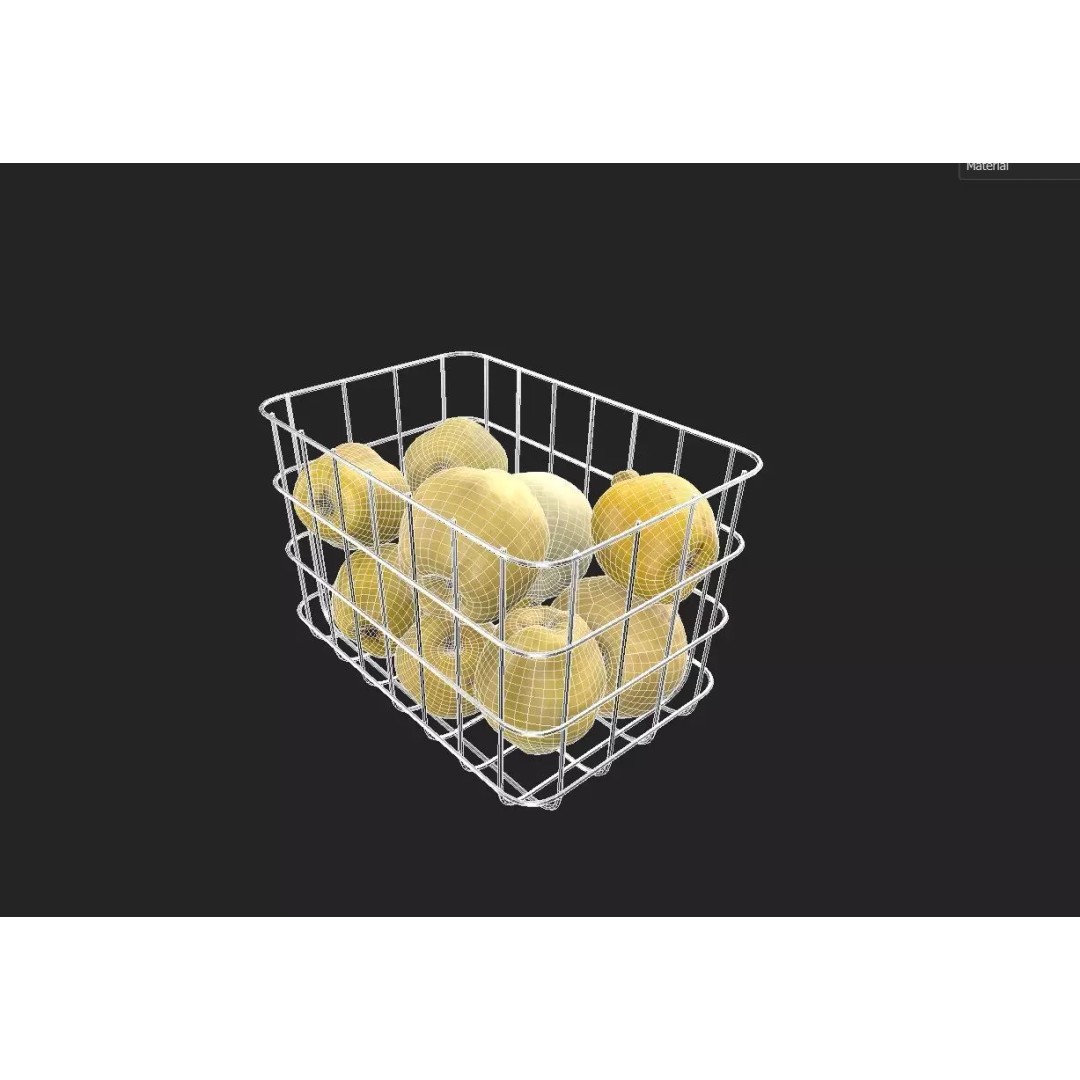 Quince 3D Model – Low Poly Game Asset, FBX, PBR Textures - View 3