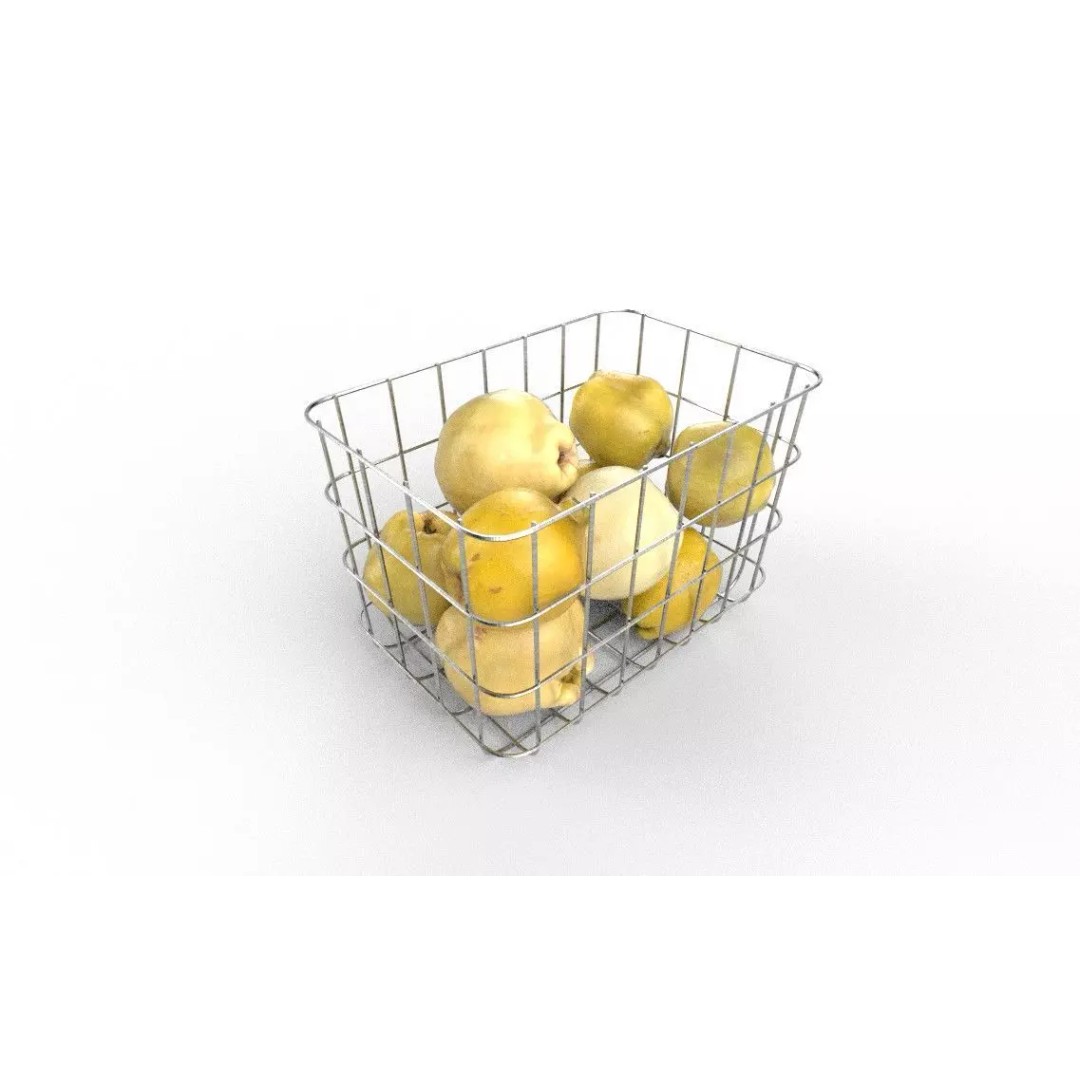 Quince 3D Model – Low Poly Game Asset, FBX, PBR Textures - View 5