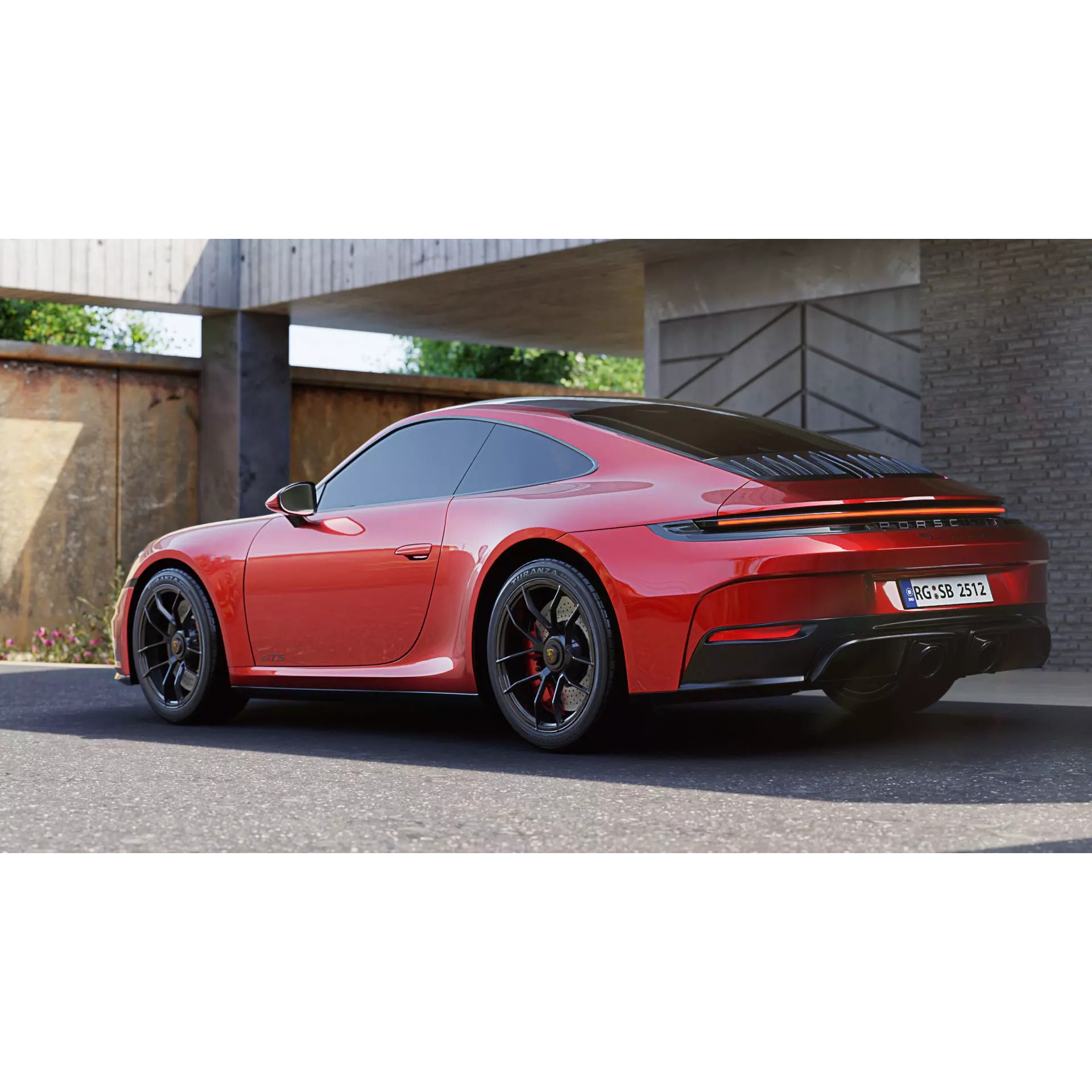 Luxury Driveway - Low-Poly Game-Ready 3D Model - View 14