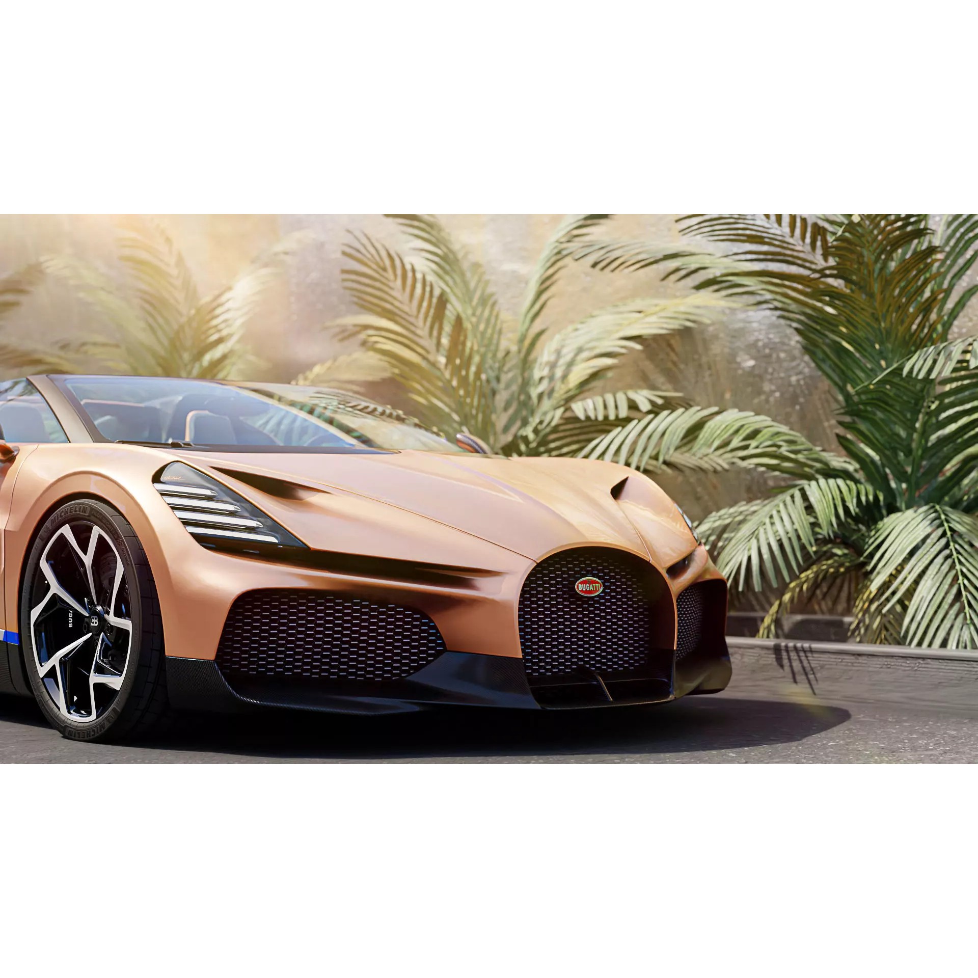 Luxury Driveway - Low-Poly Game-Ready 3D Model - View 16