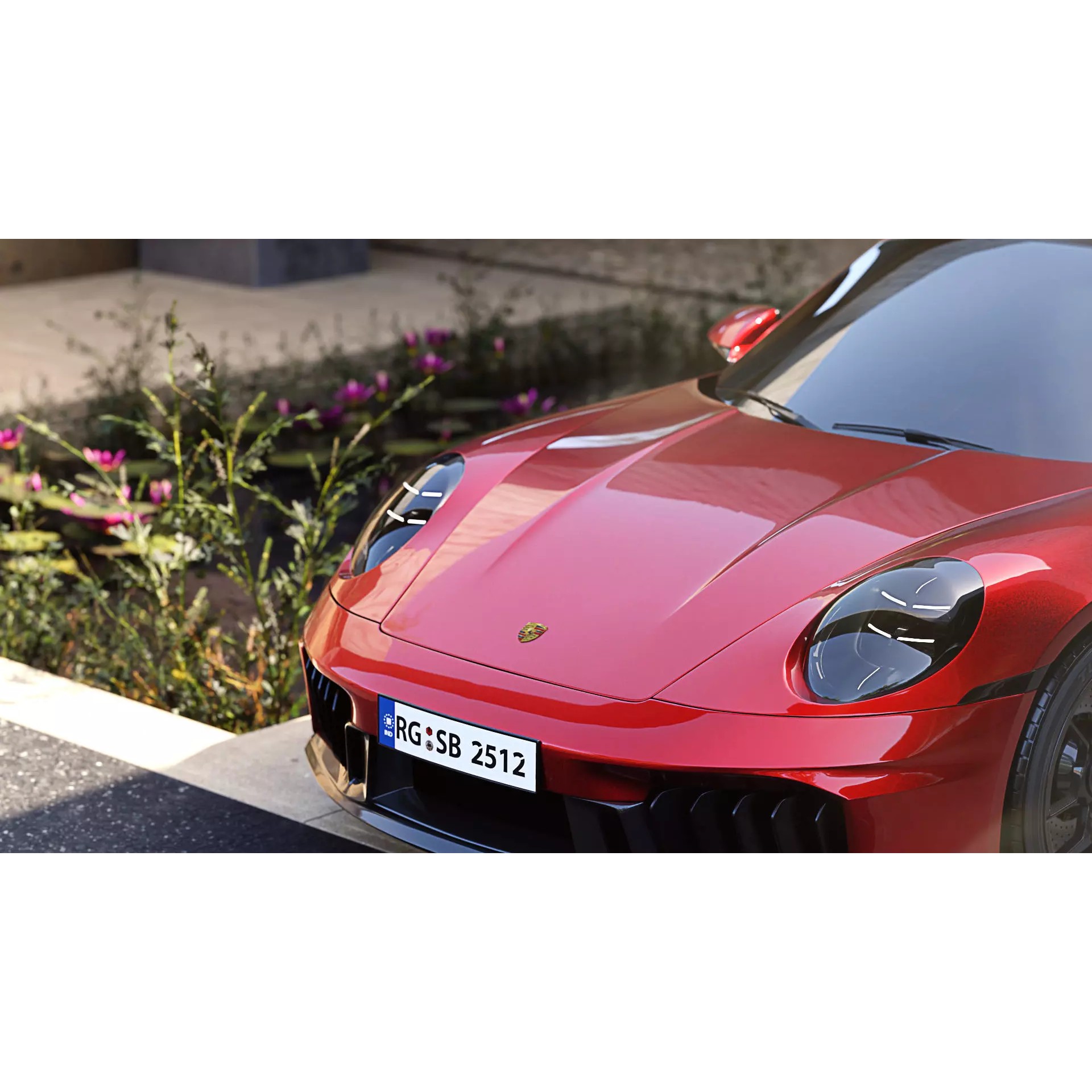 Luxury Driveway - Low-Poly Game-Ready 3D Model - View 4