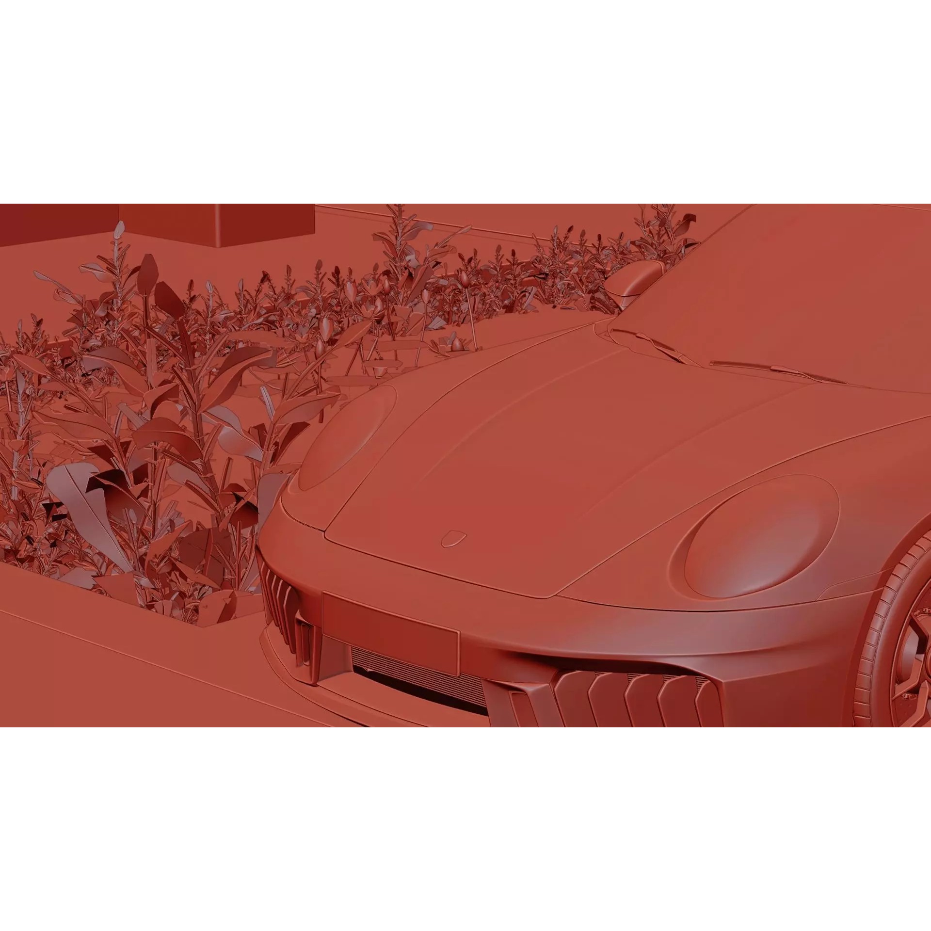 Luxury Driveway - Low-Poly Game-Ready 3D Model - View 5