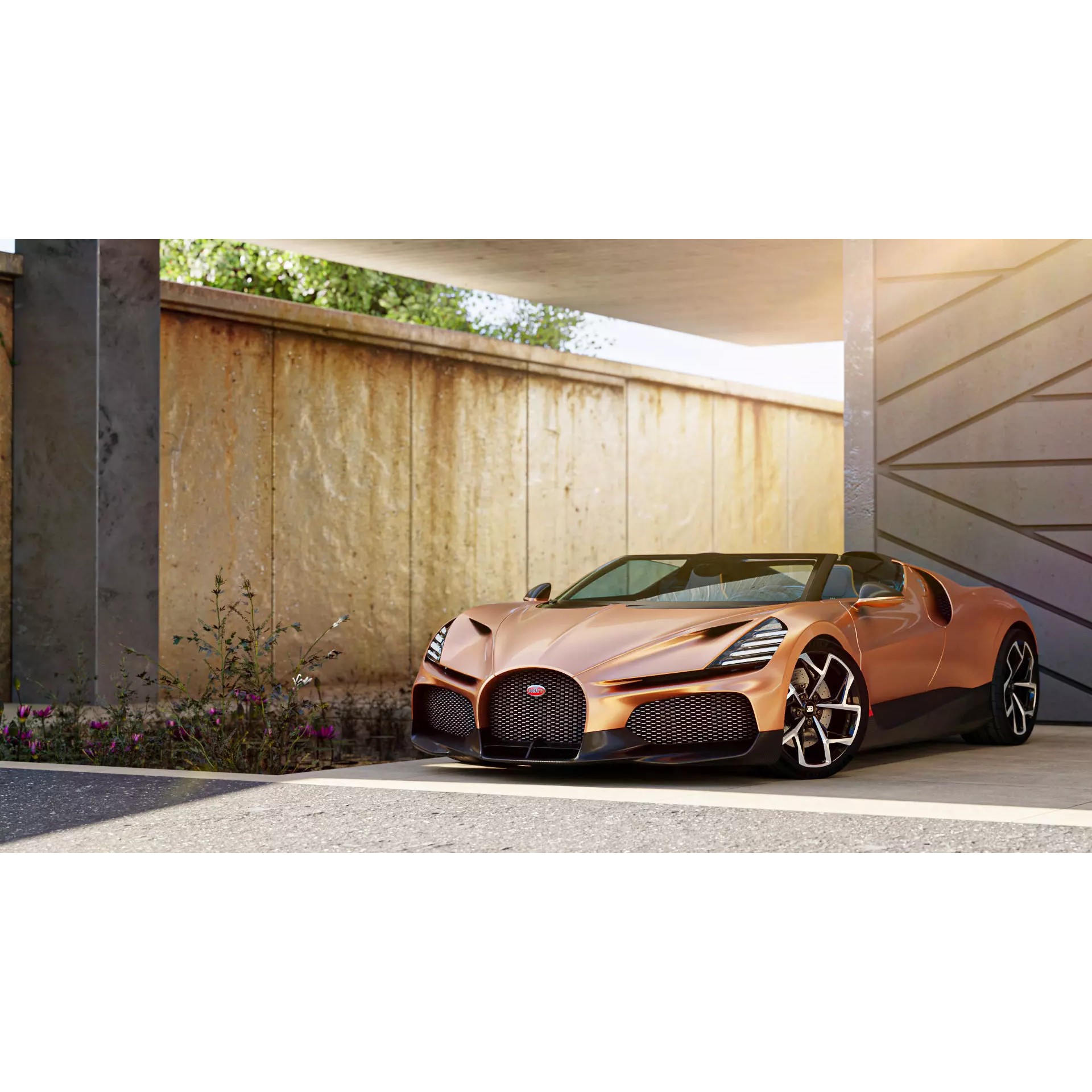 Luxury Driveway - Low-Poly Game-Ready 3D Model - View 6