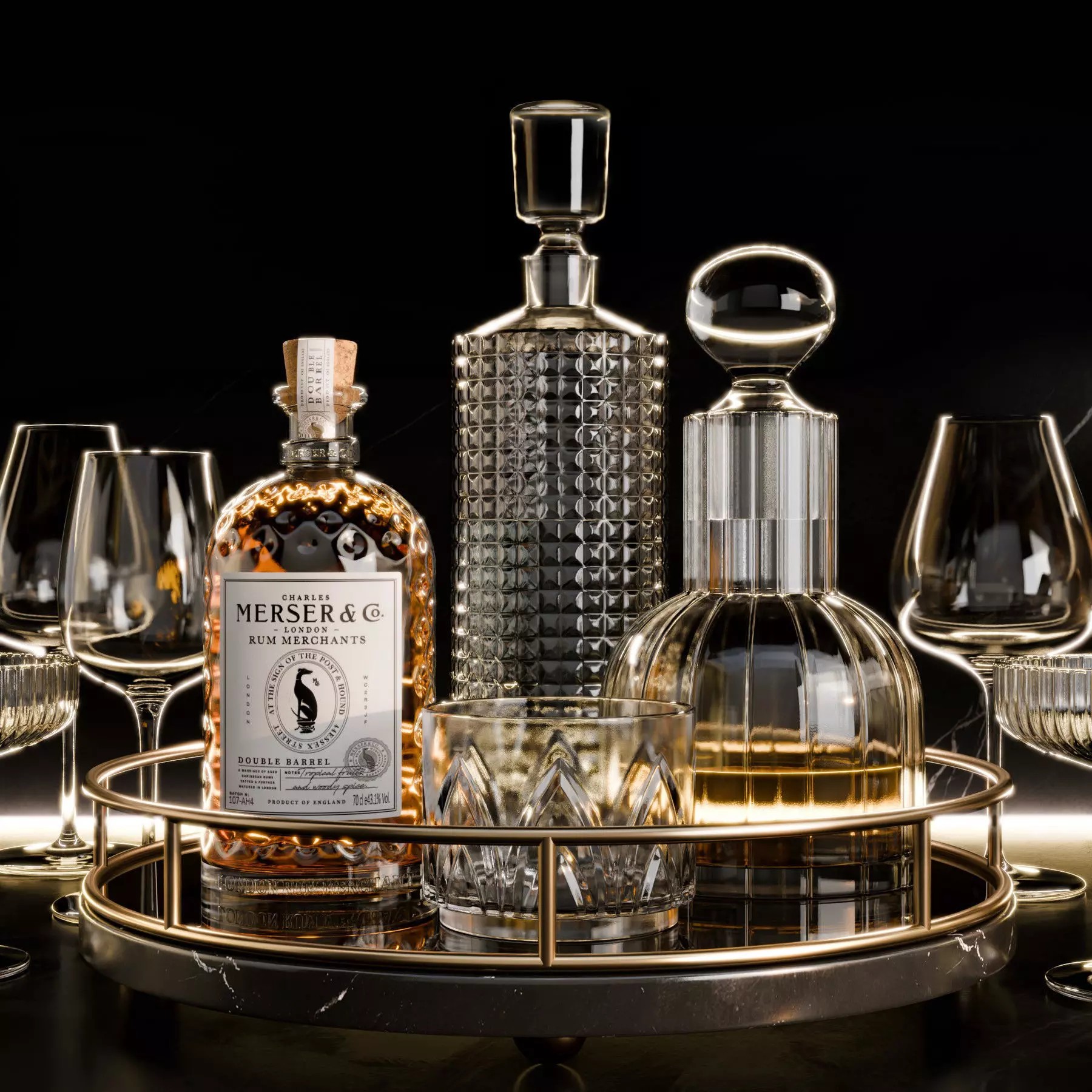 Bar Set - Game-Ready 3D Model - View 14