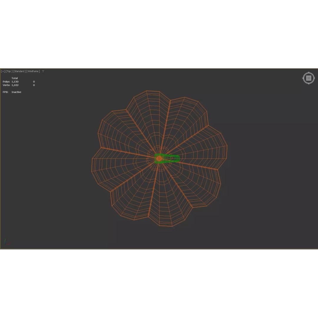 Stylized Pumpkin 3D Model – Low Poly Game Asset, FBX with PBR Textures