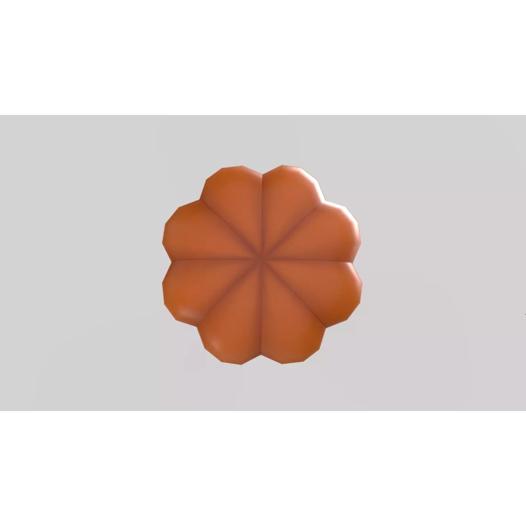 Stylized Pumpkin 3D Model – Low Poly Game Asset, FBX with PBR Textures - View 11