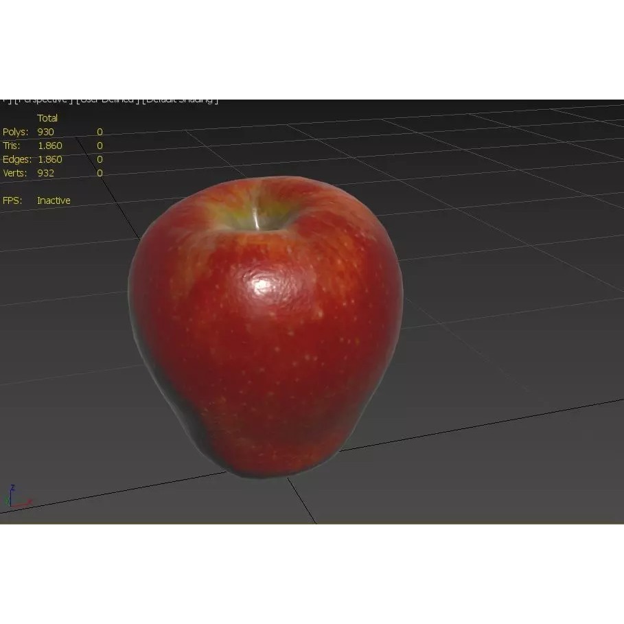 Apple M26 3D Model – Low Poly Game Asset, FBX, PBR Textures - View 4