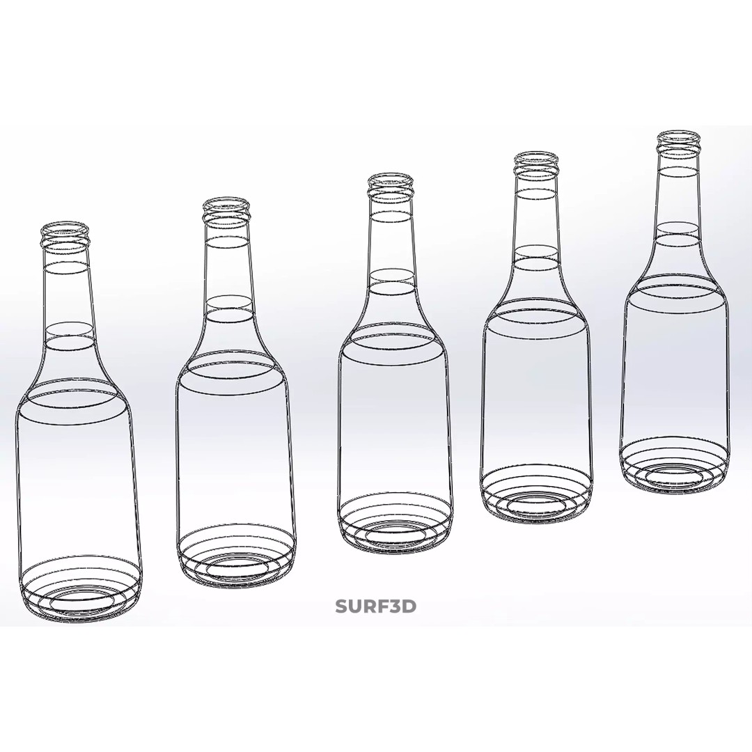Mixed Fruit Vegetable Juice Glass Bottle 3D Model – PBR, FBX, OBJ