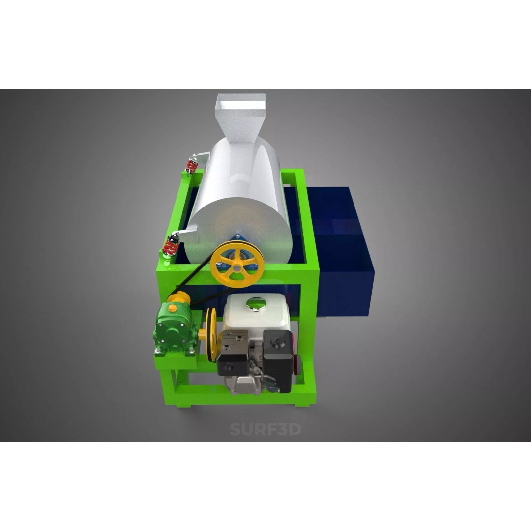 Sugar Palm Fruit Seed Peeler 3D Model – Industrial Machine, PBR Textures - View 10
