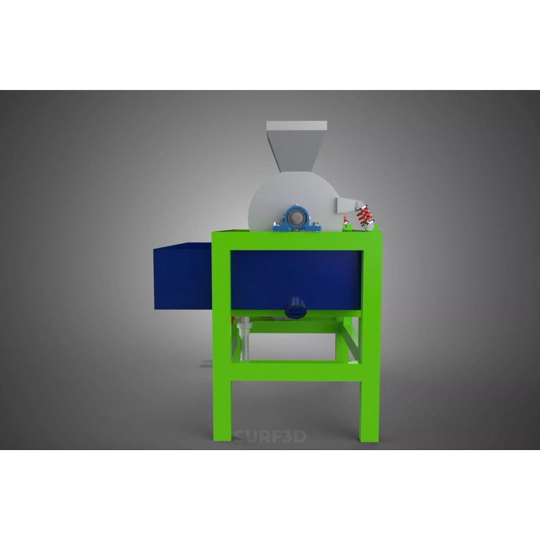 Sugar Palm Fruit Seed Peeler 3D Model – Industrial Machine, PBR Textures - View 14