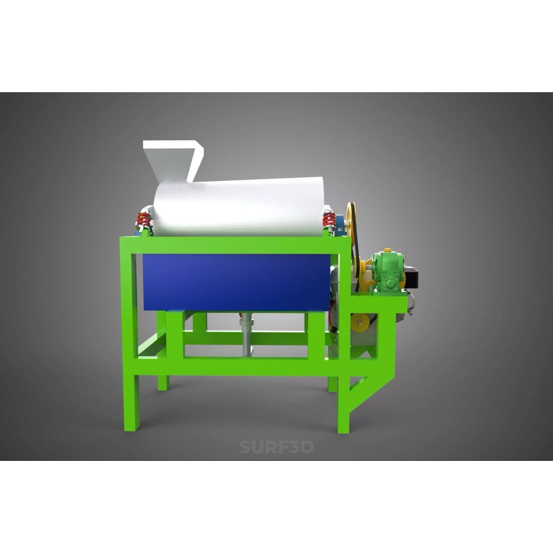 Sugar Palm Fruit Seed Peeler 3D Model – Industrial Machine, PBR Textures - View 15