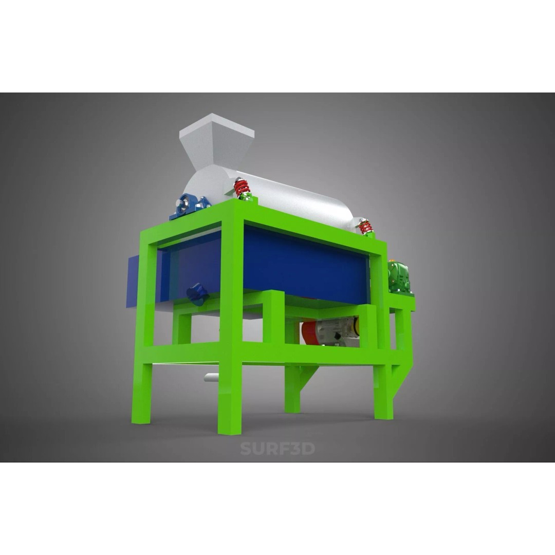 Sugar Palm Fruit Seed Peeler 3D Model – Industrial Machine, PBR Textures - View 22