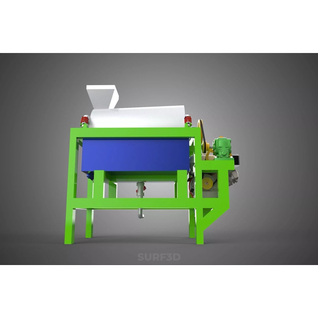Sugar Palm Fruit Seed Peeler 3D Model – Industrial Machine, PBR Textures - View 23