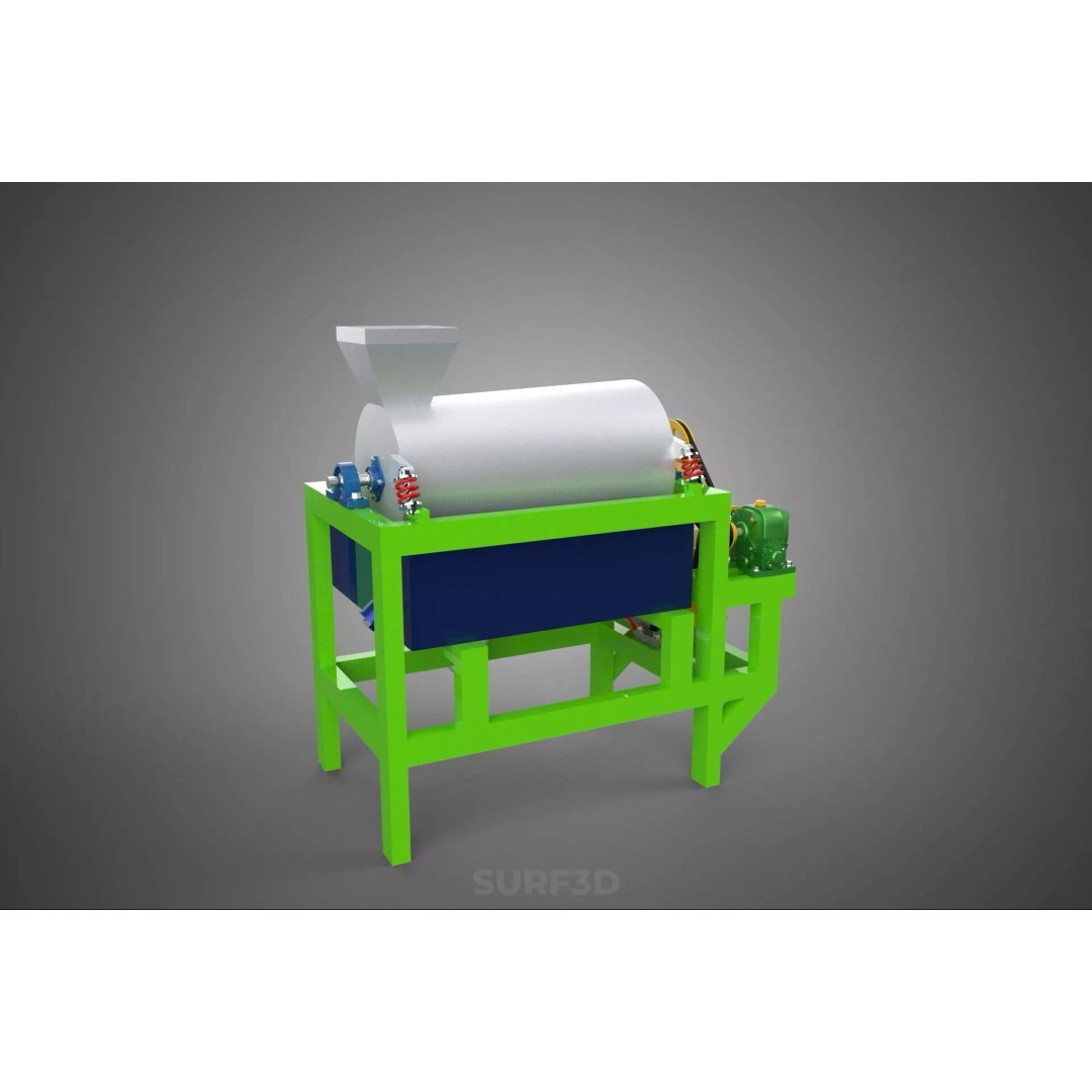 Sugar Palm Fruit Seed Peeler 3D Model – Industrial Machine, PBR Textures - View 28