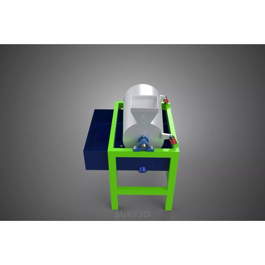 Sugar Palm Fruit Seed Peeler 3D Model – Industrial Machine, PBR Textures - View 6