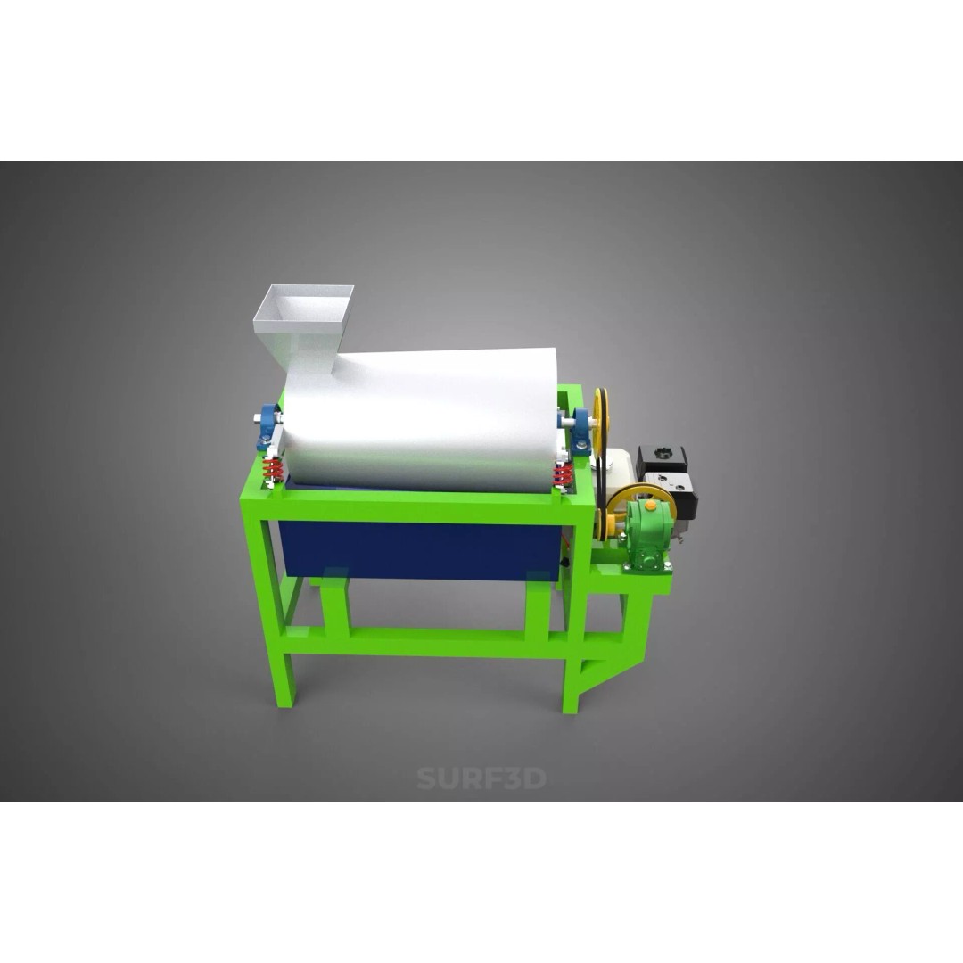 Sugar Palm Fruit Seed Peeler 3D Model – Industrial Machine, PBR Textures - View 8