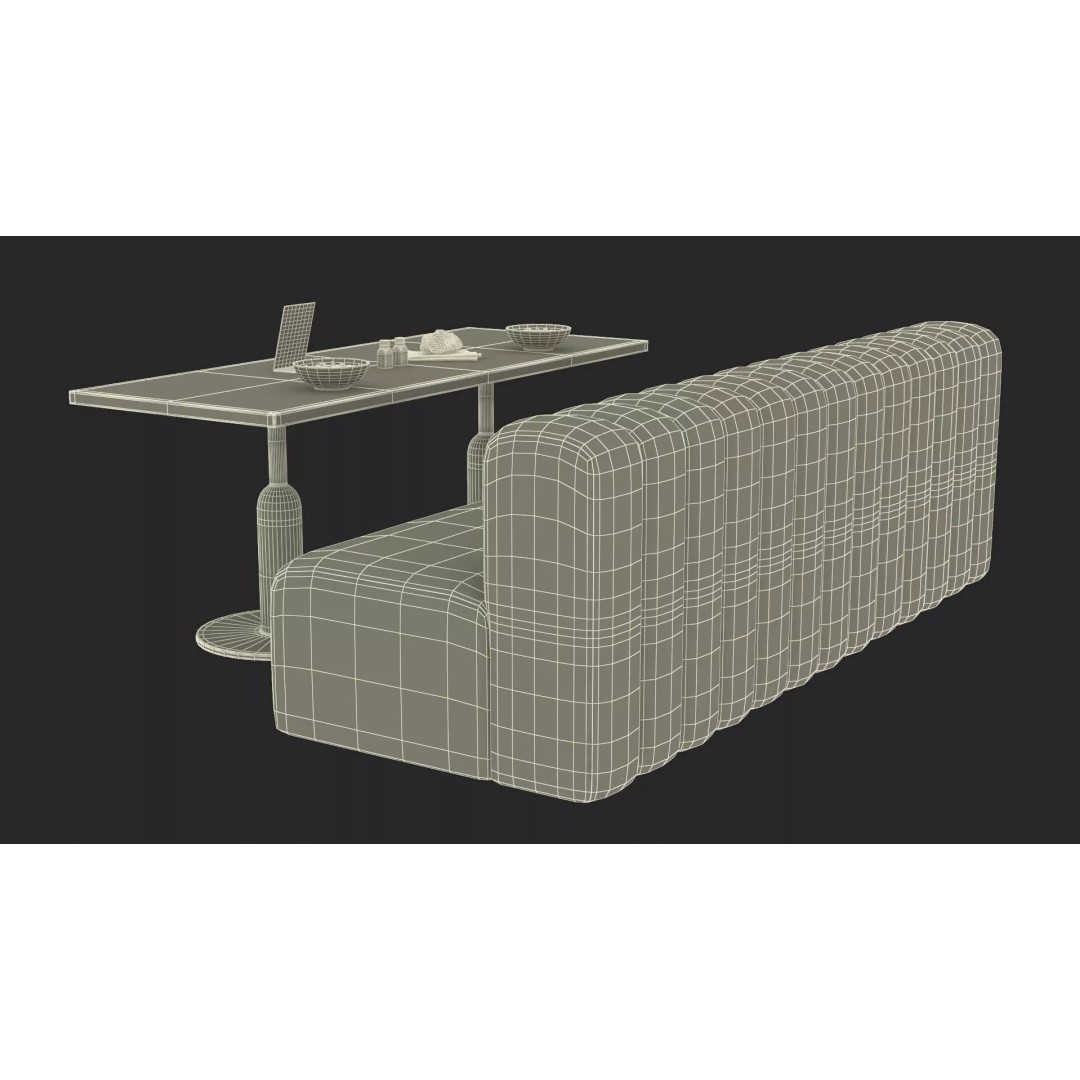 Vegetarian Cafe 3D Model – Modern Interior with PBR Textures, FBX - View 20