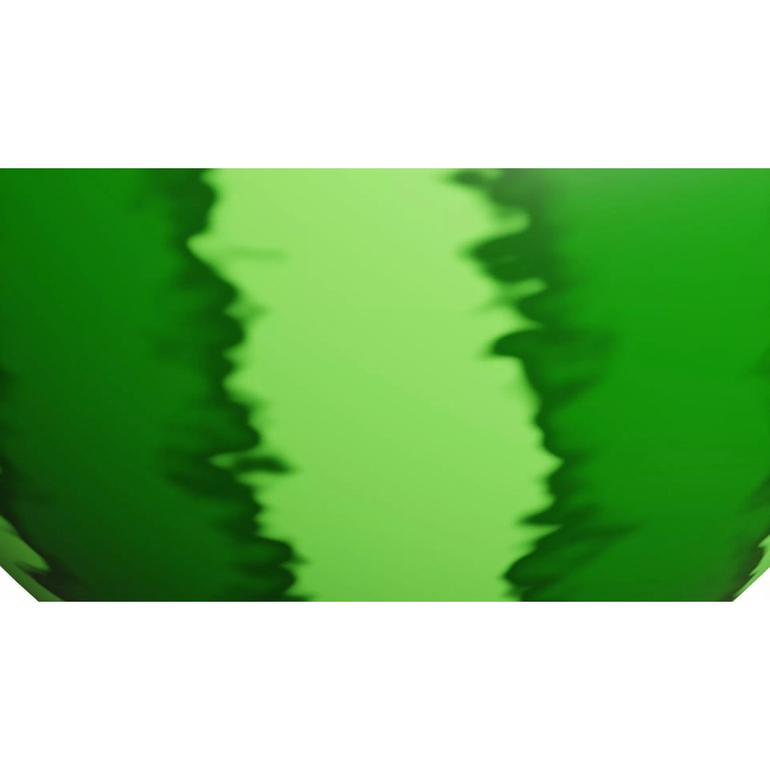 Watermelon 3D Model – Cartoon Style with PBR Textures, FBX, OBJ - View 7