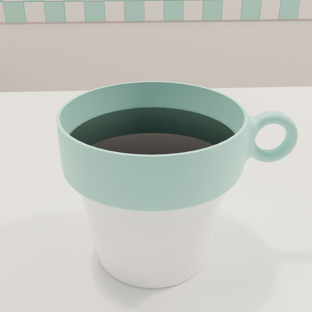 American Diner 3D Model – Retro Interior Asset, Blender, FBX - View 20