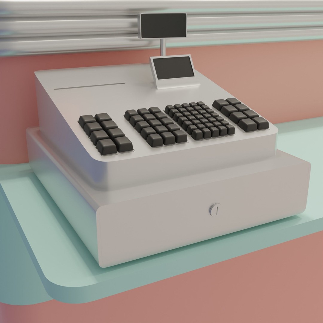 American Diner 3D Model – Retro Interior Asset, Blender, FBX - View 22