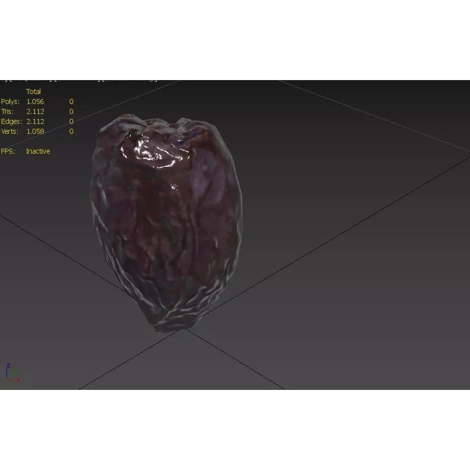 Date M04 3D Model – Low Poly Realistic Food Asset, FBX - View 4