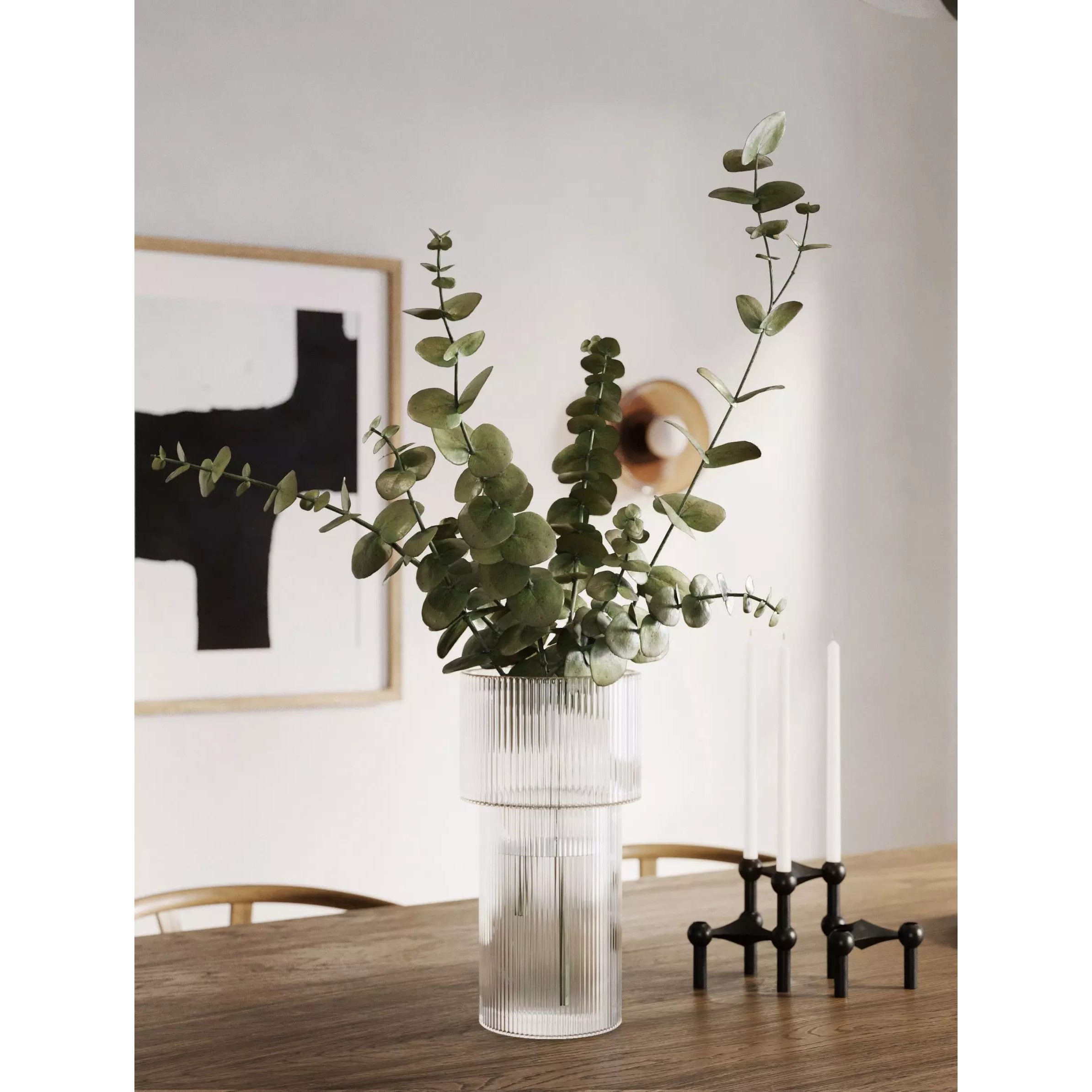 Dining Room Interior Scene - Corona Render 3D Model - View 9
