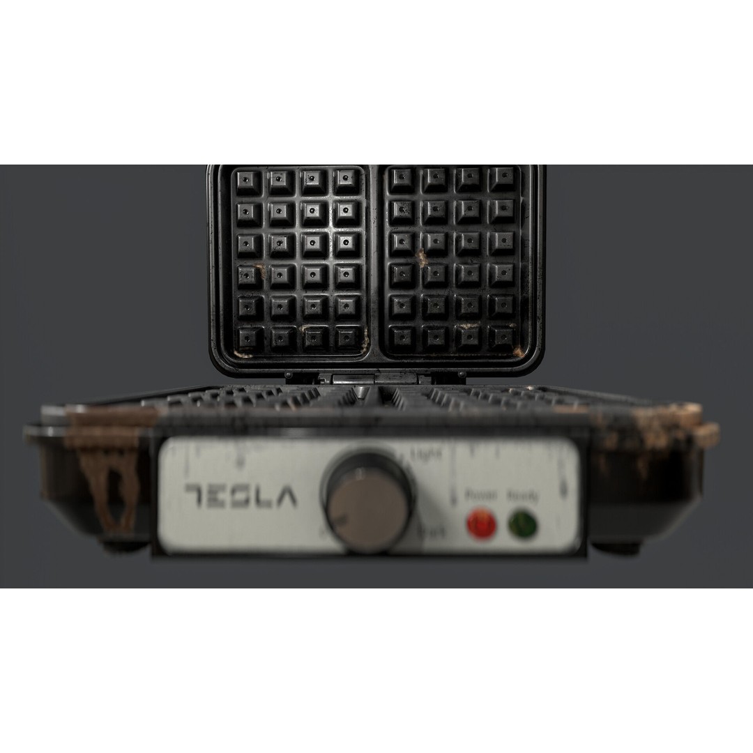 Waffle Maker 3D Model – Low Poly PBR Game Asset, FBX - View 5