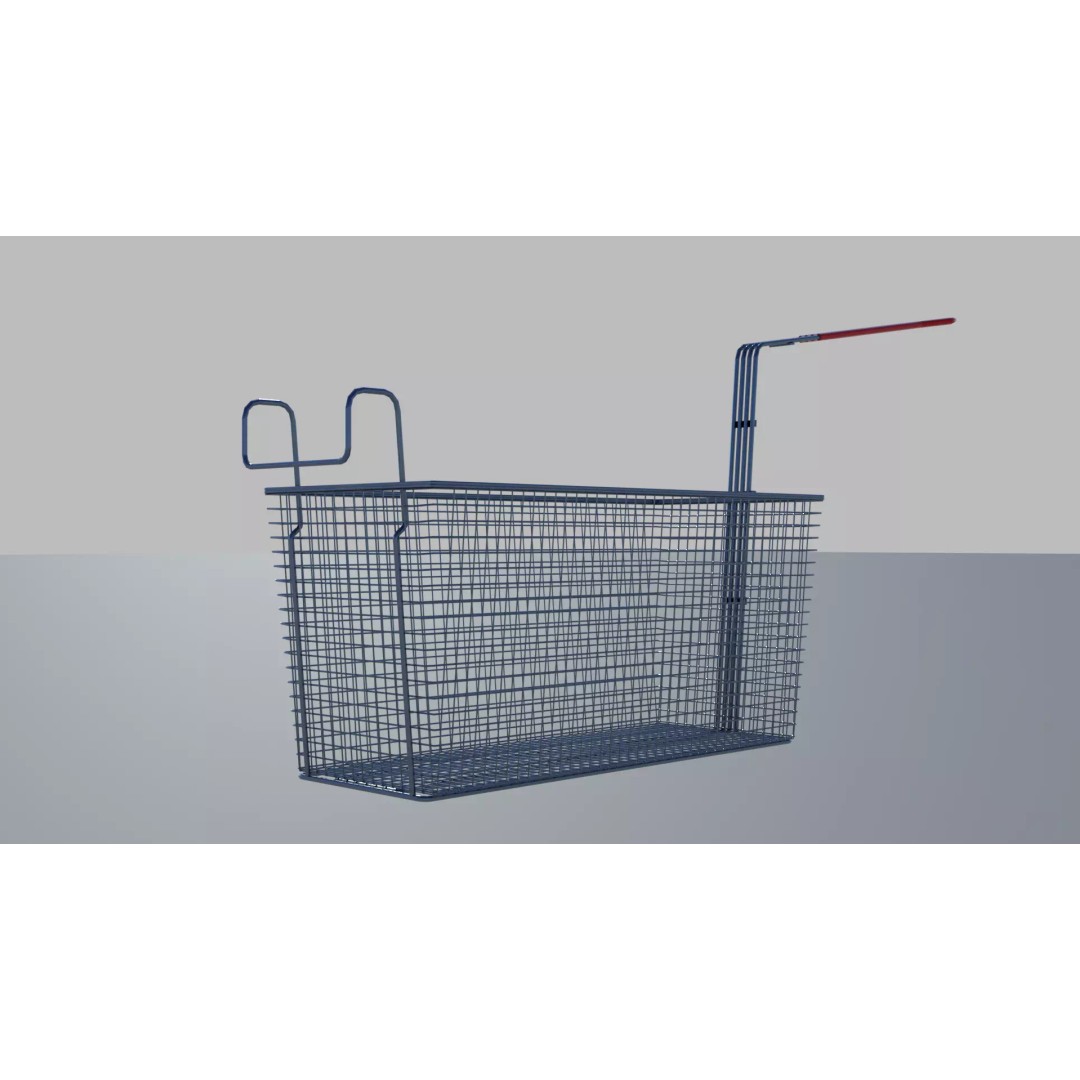 Commercial Gas Deep Fryer 3D Model – High Poly PBR Asset, FBX/OBJ - View 12