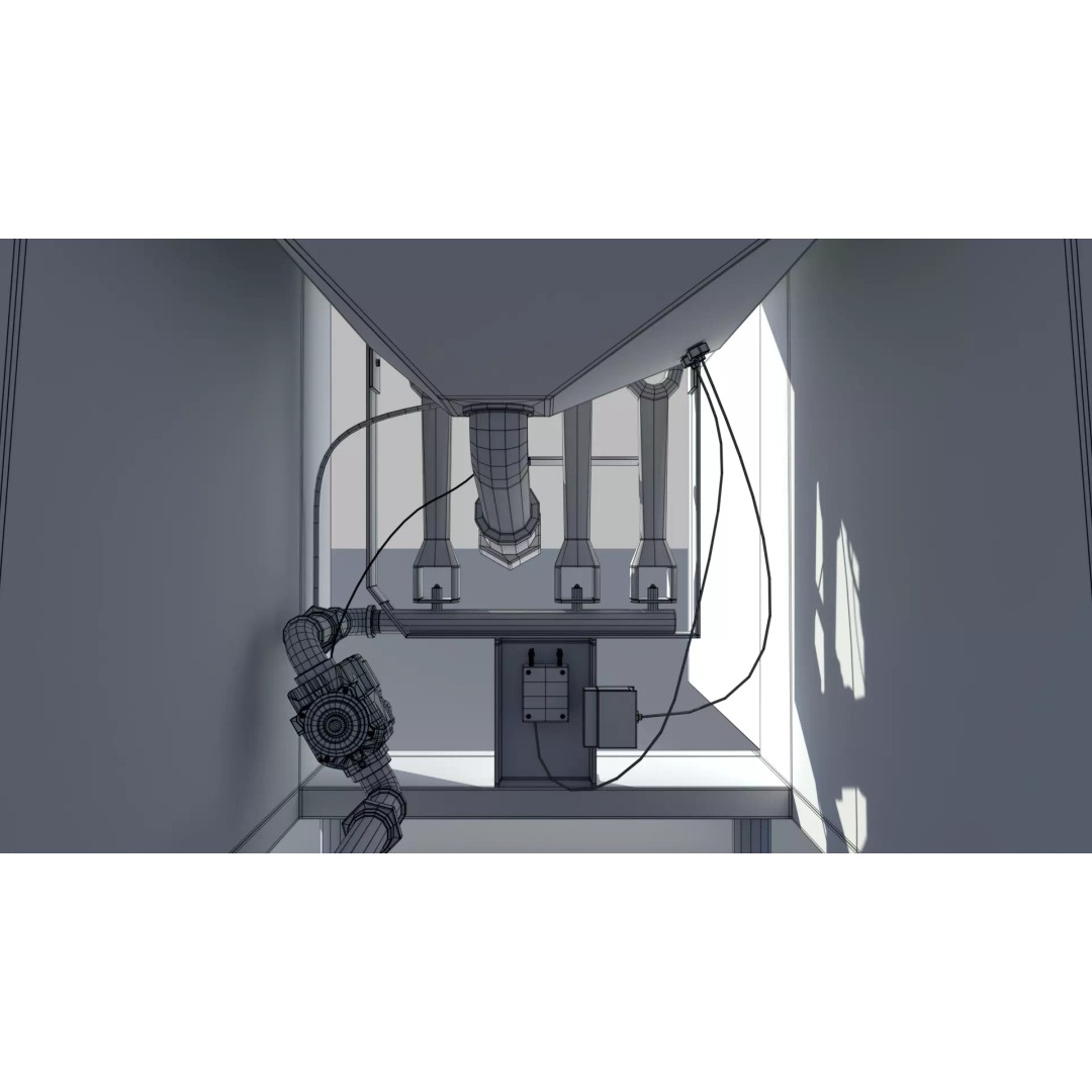 Commercial Gas Deep Fryer 3D Model – High Poly PBR Asset, FBX/OBJ - View 26