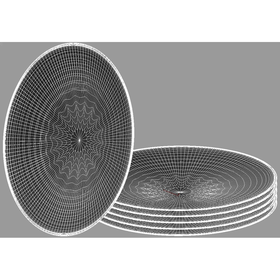 Central Asia Plate 3D Model – High Poly Tableware, FBX & OBJ Formats