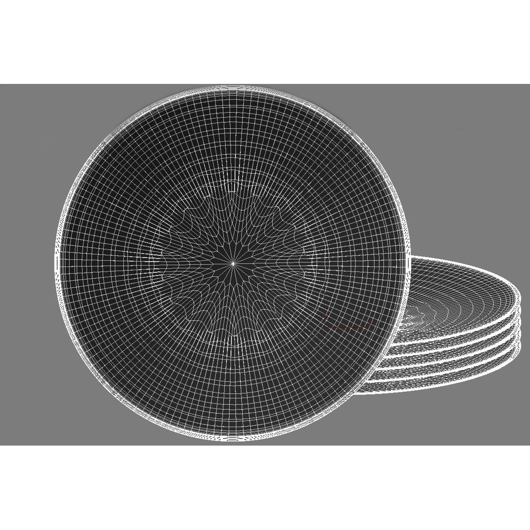 Central Asia Plate 3D Model – High Poly Tableware, FBX & OBJ Formats - View 5