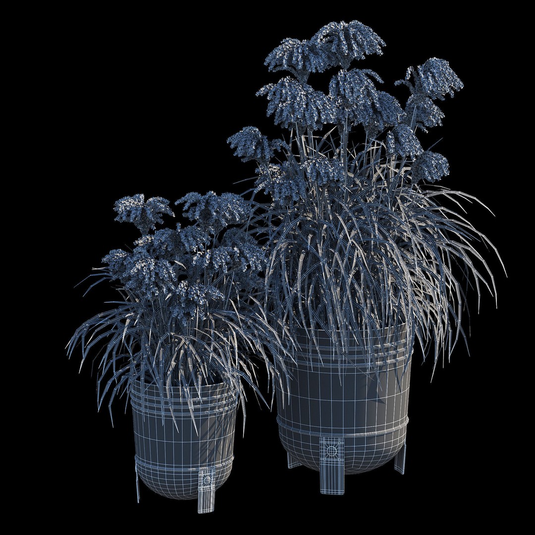 Parlronn Plant Pot 3D Model – High Poly PBR Asset, FBX - View 12