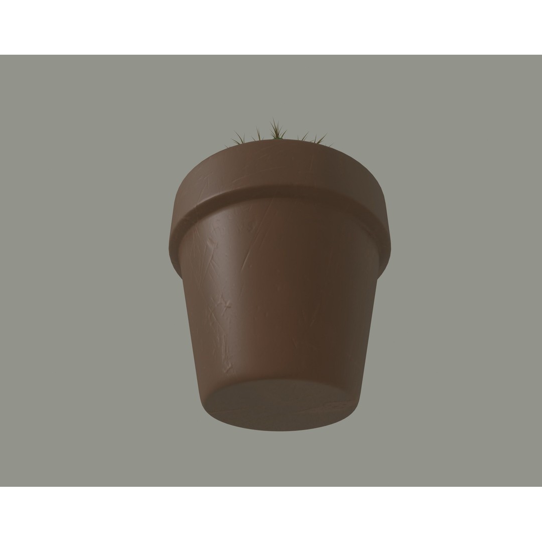 Cactus 3D Model – PBR Pot Plant with Textures, FBX, OBJ - View 6