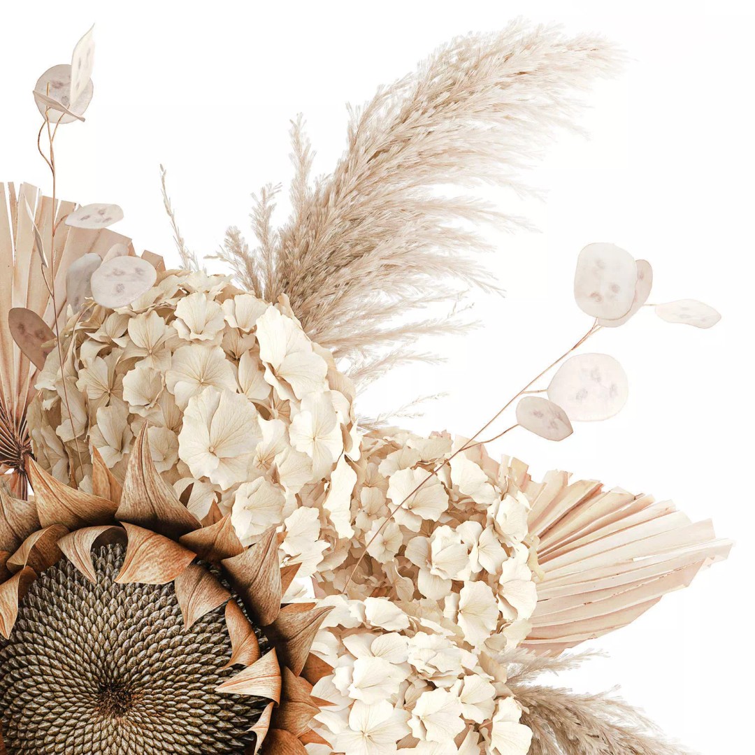 Dried Flower Bouquet 3D Model – Decorative Natural Arrangement, FBX - View 15