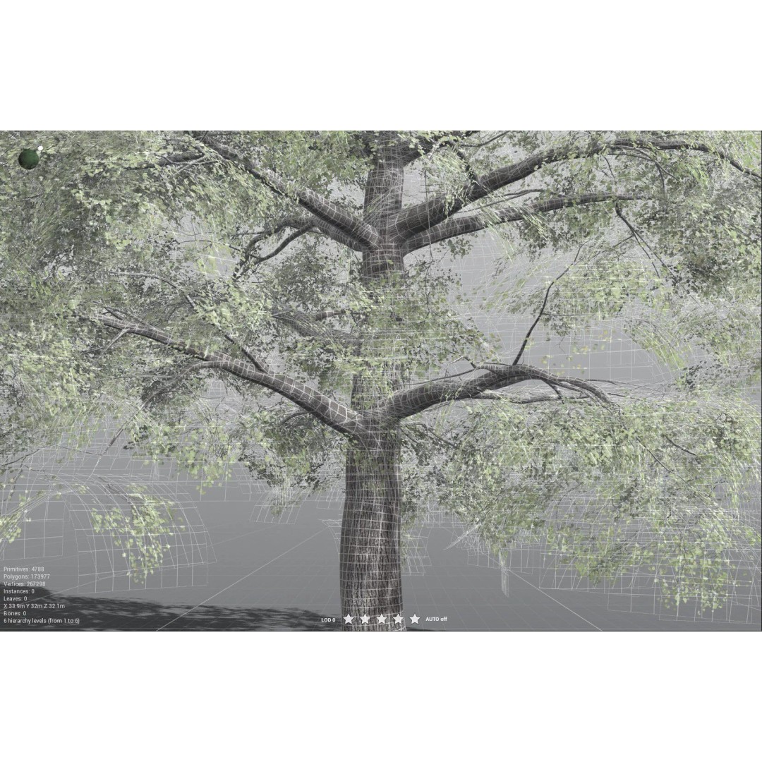 Bigleaf Maple 3D Model – High Poly Tree Asset, FBX, PBR Textures