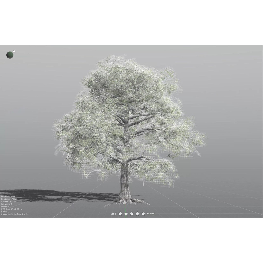 Bigleaf Maple 3D Model – High Poly Tree Asset, FBX, PBR Textures - View 50