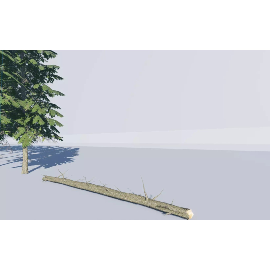 Realistic White Spruce Tree Pack 3D Model – Low Poly PBR Game Asset, FBX - View 11