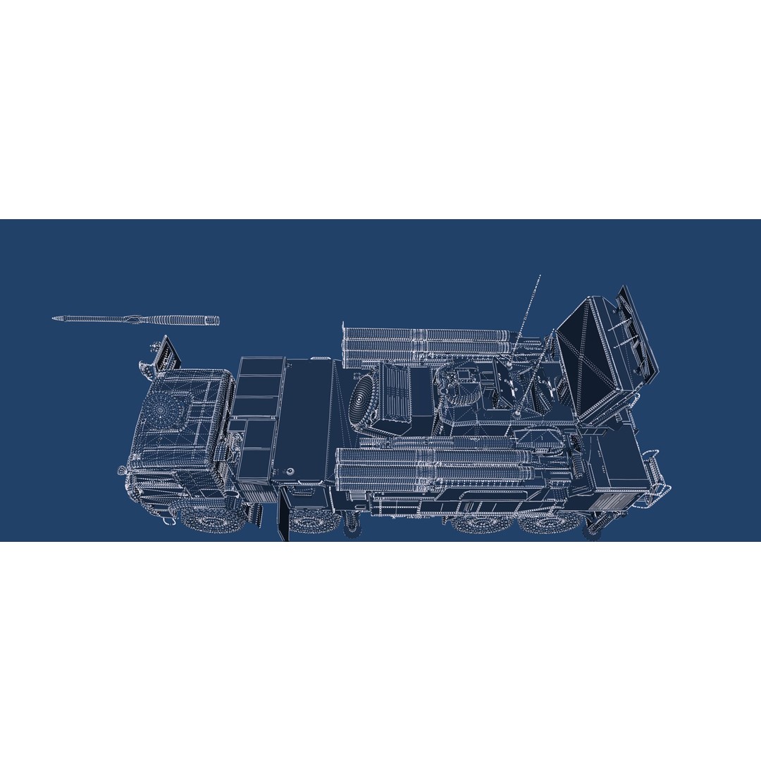 Pantsir 96K6-S1 3D Model – Detailed Military Vehicle Asset, FBX, OBJ