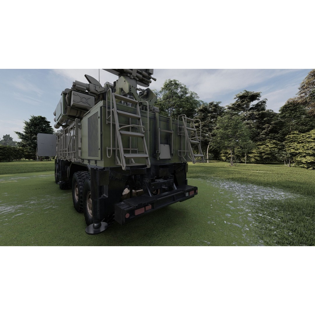 Pantsir 96K6-S1 3D Model – Detailed Military Vehicle Asset, FBX, OBJ - View 13