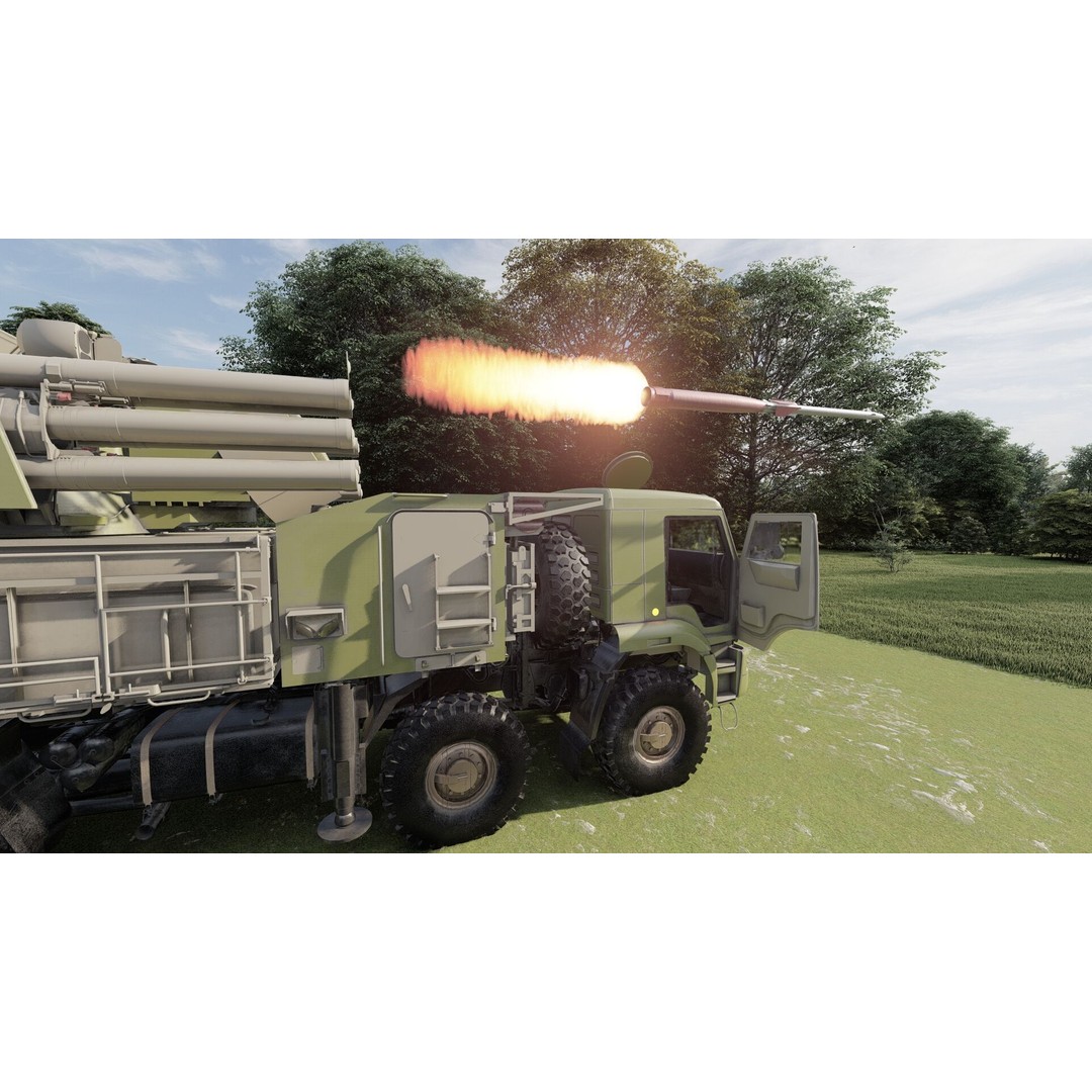 Pantsir 96K6-S1 3D Model – Detailed Military Vehicle Asset, FBX, OBJ - View 16