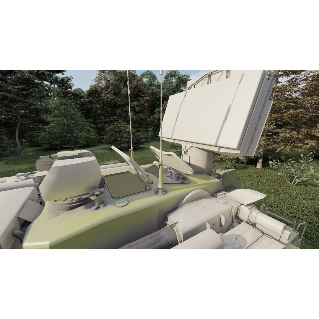 Pantsir 96K6-S1 3D Model – Detailed Military Vehicle Asset, FBX, OBJ - View 22
