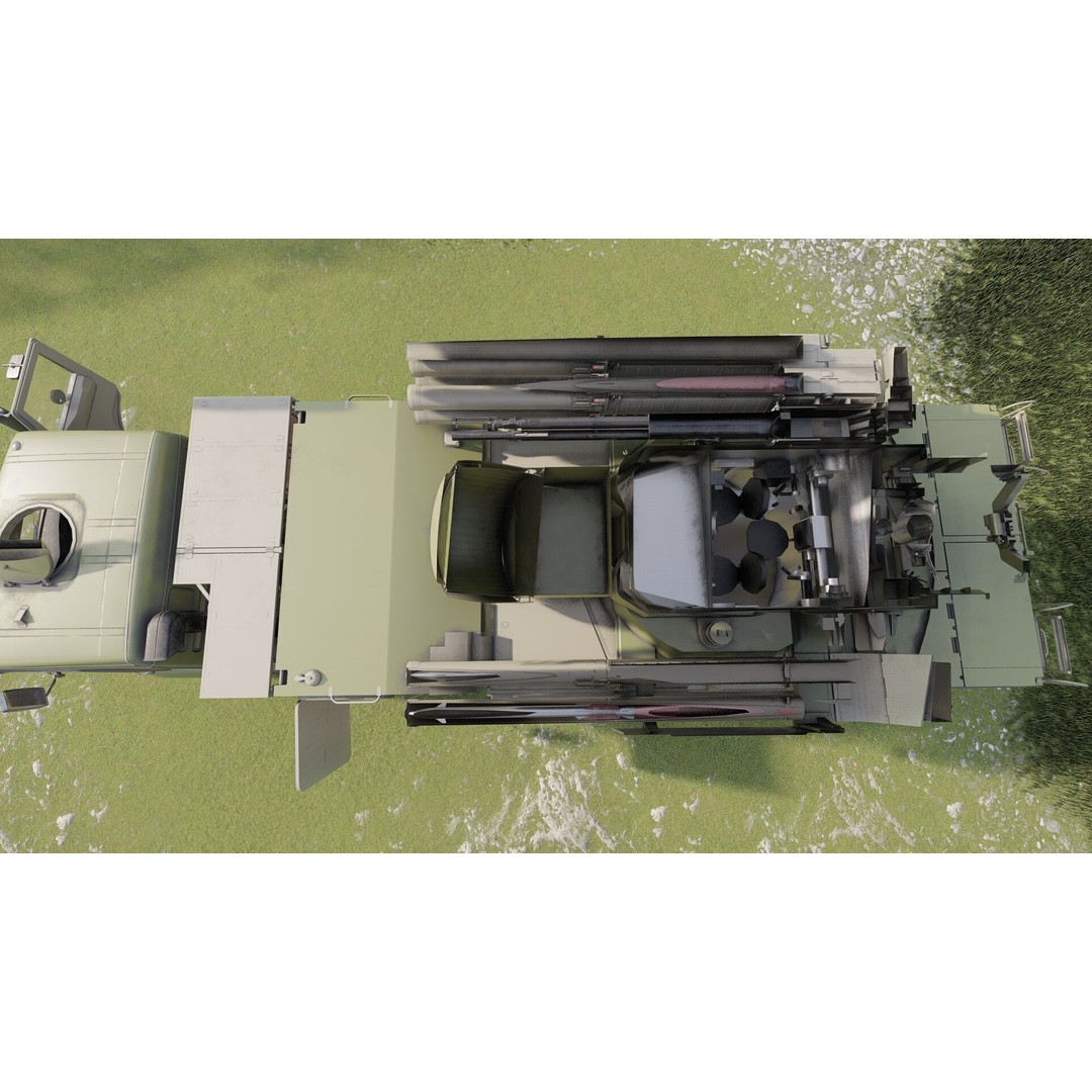 Pantsir 96K6-S1 3D Model – Detailed Military Vehicle Asset, FBX, OBJ - View 26